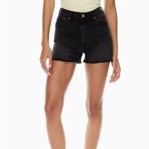 Denim Forum the arlo '50s short hi-rise jean short High-waisted denim cut-off